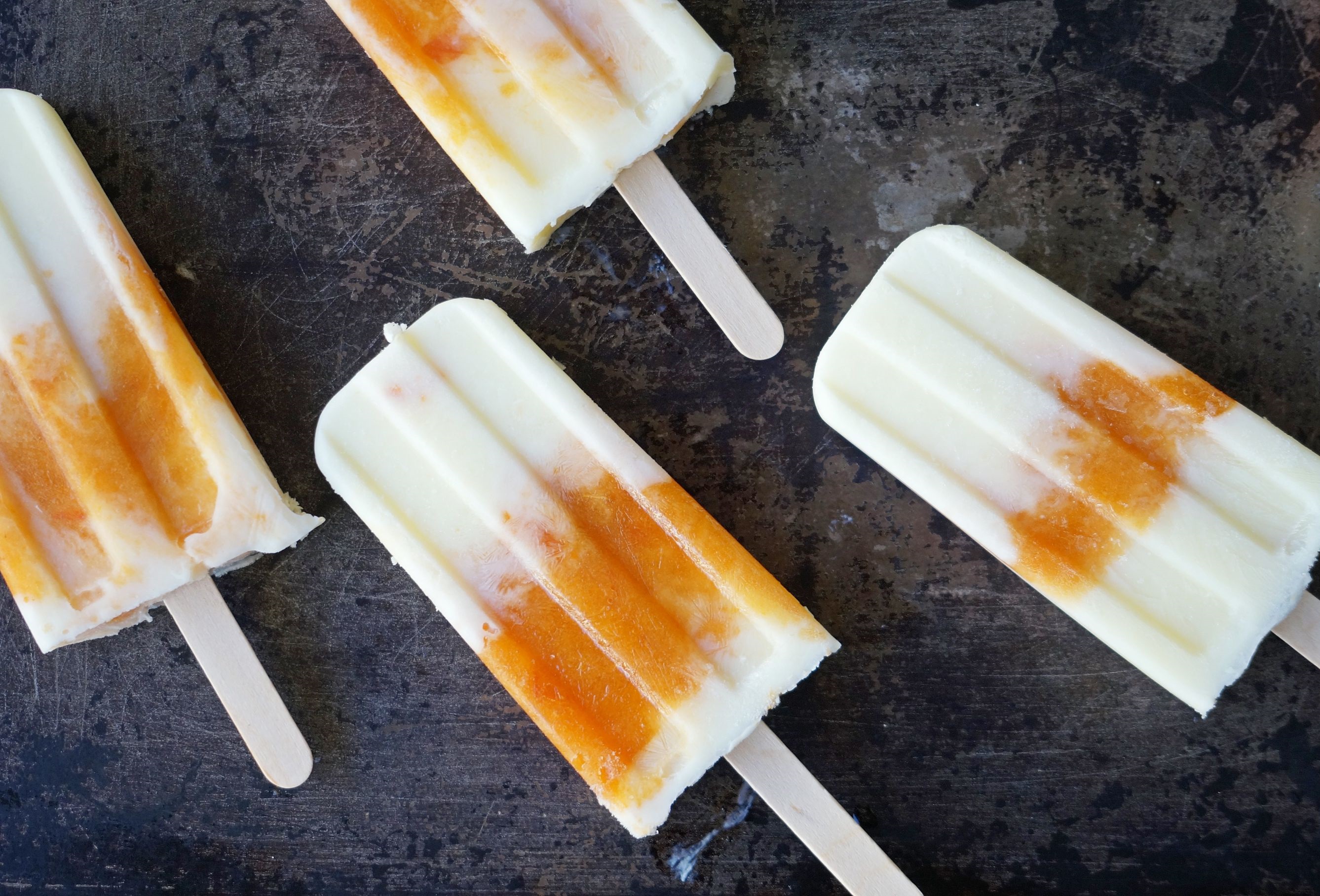 Sweet Spiced Apricot Yoghurt Icy Poles